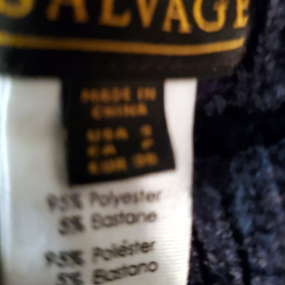 Pj Salvage royal Socialite blue black heavy chenille long pant loungewear M NWT - Picture 4 of 4